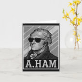 Retro Ander Hamilton Tee Funny Saying Men Women Ki カード (黄色い花)