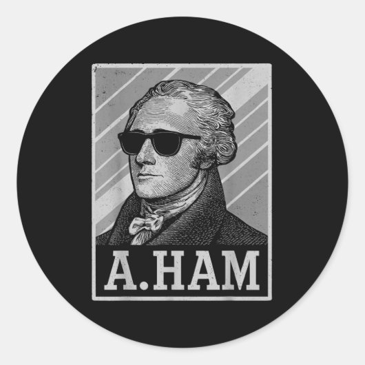 Retro Ander Hamilton Tee Funny Saying Men Women Ki ラウンドシール (正面)