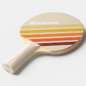 Retro Angled Striping with Name 卓球ラケット (正面アングル)