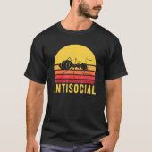 Retro Ant Insect Antisocial Animal Pun Tシャツ (正面)