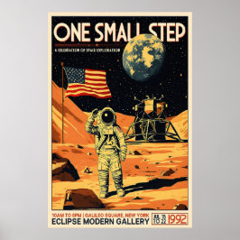 Retro Apollo 11 Moon Landing Poster Vintage Space ポスター