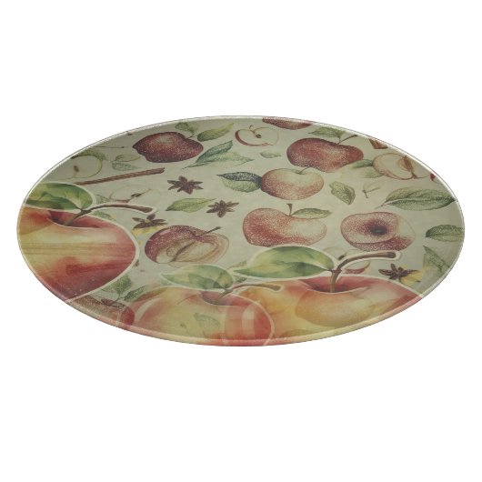 Retro apple time カッティングボード (角)