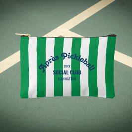 Retro Après Pickle Ball Social Club Green Stripe  アクセサリーポーチ