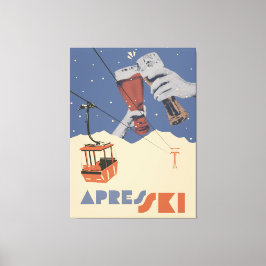 Retro Apres Ski  キャンバスプリント