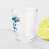 Retro Apres Ski Winter Custom Birthday Party ショットグラス (右)