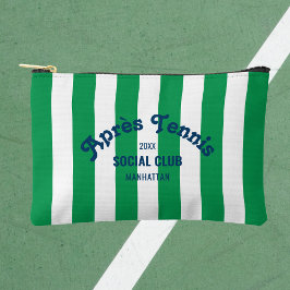 Retro Après Tennis Social Club Green Stripe  アクセサリーポーチ