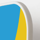 Retro Aqua Reef Three Circle Stripe with Name ピックルボールラケット (左詳細)