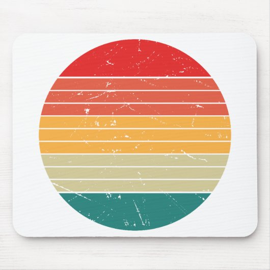 Retro Arcade Colorful Mousepad Design マウスパッド (正面)