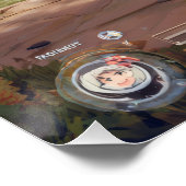 Retro Arcade Fighter Game Showdown Scene ポスター (コーナー)