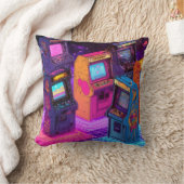 Retro Arcade Machines クッション (ブランケット)