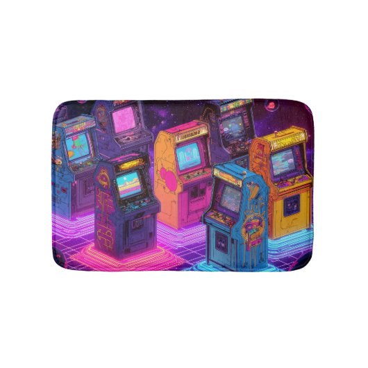 Retro Arcade Machines バスマット (正面)