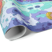 Retro Arcade Machines in Space ラッピングペーパー (ロールコーナー)