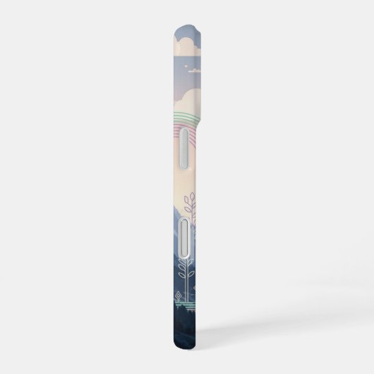 Retro Arcade-Style Wizard Tower iPhone 16ケース (右側面)