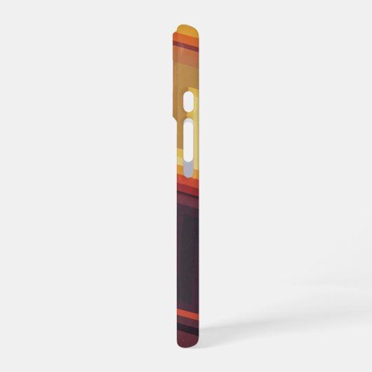 Retro Arcade Zigzag iPhone 16ケース (左側面)