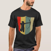 Retro Archery Bow S Tシャツ (正面)