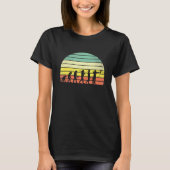 Retro Archery Evolution For Archers Bowmen Tシャツ (正面)