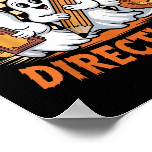 Retro Are You Fall O Ween Directions Ghost Hallowe ポスター (角)