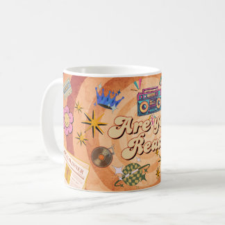 Retro Are You Ready Mug Design with Custom Name  コーヒーマグカップ