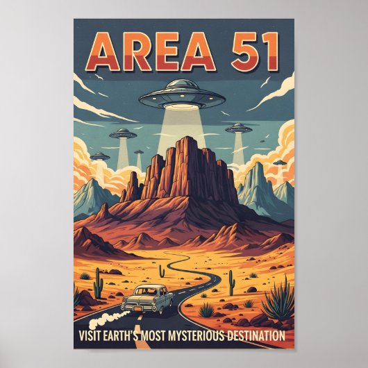 Retro Area 51 Road Trip ポスター (正面)