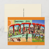 Retro Arizona Postcard ポストカード (正面/裏面)