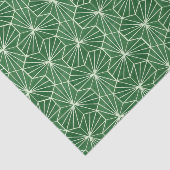Retro Art Deco Lime Green Geometric Pattern 薄葉紙 (詳細)