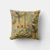Retro Art Nouveau Macaw Pattern by Walter Crane クッション (正面)