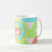 Retro Art Nouveau Pattern  コーヒーマグカップ (正面右)