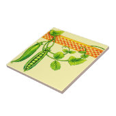 Retro Art Nouveau Pea Pods Pattern Frieze タイル (側面)