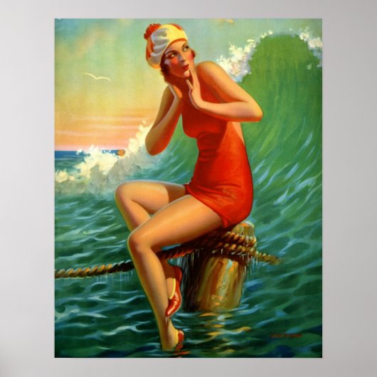 Retro Art Print, "Sitting Pretty" Eggleston  ポスター (正面)