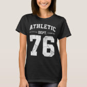 Retro Athletic Dept 76 Classic 1976 Birthday Tシャツ (正面)
