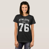 Retro Athletic Dept 76 Classic 1976 Birthday Tシャツ (正面フル)