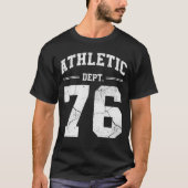Retro Athletic Dept 76 Classic 1976 Birthday Tシャツ (正面)