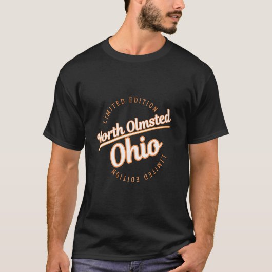 Retro Athletic North Olmsted OH Apparel Tシャツ (正面)