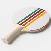 Retro Athletic Stripe Ping Pong Paddle 卓球ラケット (正面アングル)