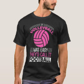 Retro Athletic Volleyball Team Sport Net Spike 22 Tシャツ (正面)