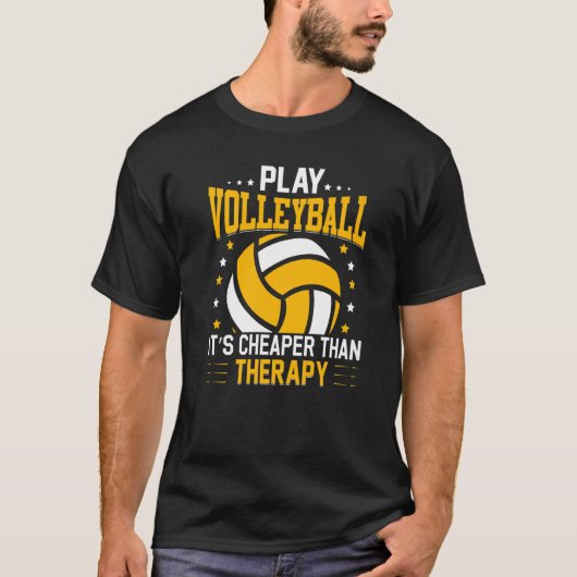 Retro Athletic Volleyball Team Sport Net Spike  4 Tシャツ (正面)