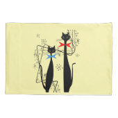 Retro Atomic Era Mid Century Modern Cat 枕カバー (裏面)