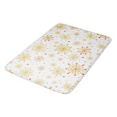 Retro Atomic Mid-Century Modern Pattern バスマット (アングル)