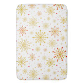 Retro Atomic Mid-Century Modern Pattern バスマット (正面縦)