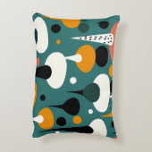 Retro Atomic Mushroom Pillow アクセントクッション (裏面(縦))