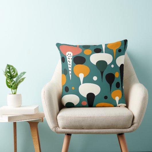 Retro Atomic Mushroom Pillow クッション (椅子)