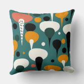 Retro Atomic Mushroom Pillow クッション (裏面)