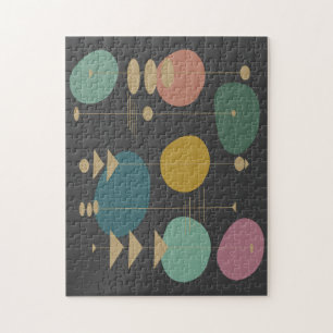 Retro Atomic Space Age Mid Century Modern ジグソーパズル