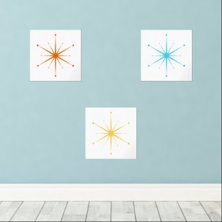 Retro Atomic Starburst Choose Your Own Colors