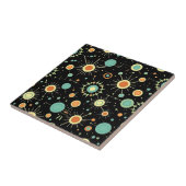 Retro Atomic Starburst Midcentury Pattern タイル (側面)