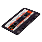 Retro Audiotape S 50th birthday Save the date FM マグネット (左側)