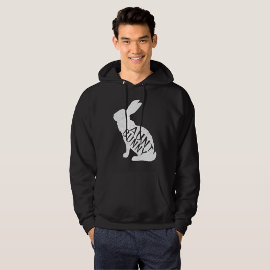 Retro Aunt Bunny Auntie Rabbit Matching Family Ea パーカ (正面フル)