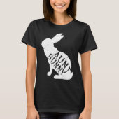 Retro Aunt Bunny Auntie Rabbit Matching Family Ea Tシャツ (正面)