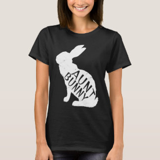 Retro Aunt Bunny  Auntie Rabbit Matching Family Ea Tシャツ