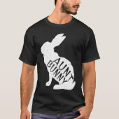 Retro Aunt Bunny Auntie Rabbit Matching Family Ea Tシャツ (正面)